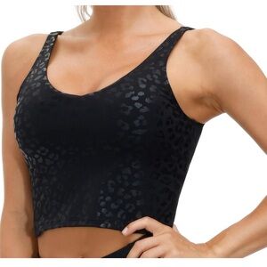 THE GYM PEOPLE Womens' Sports Bra Longline Wirefree Padded with Medium Support